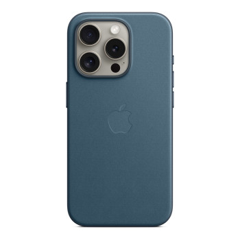 Apple iPhone 15 Pro FineWoven maciņš ar MagSafe — Pacific Blue | Apple | iPhone 15 Pro FineWoven maciņš ar MagSafe | Maciņš ar MagSafe | Apple | iPhone 15 Pro | FineWoven | Pacific Blue