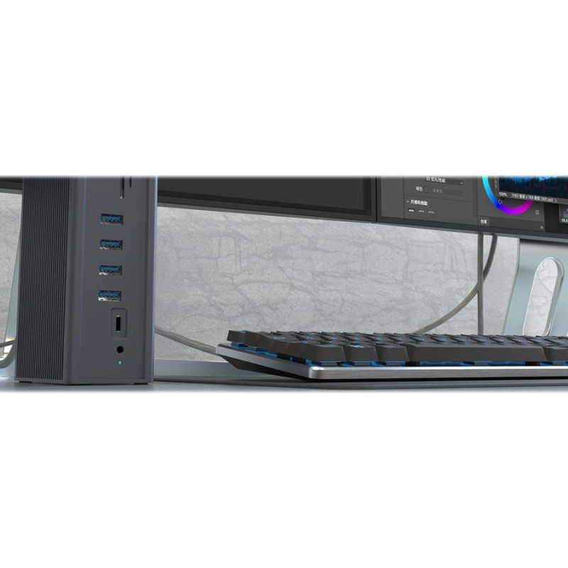 Raidsonic | Icy Box | IB-DK2262AC DockingStation | Dock | Ethernet LAN (RJ-45) ports 1 | VGA (D-Sub) ports quantity 1 | USB 3.0 (3.1 Gen 1) Type-C ports quantity 1 | USB 3.0 (3.1 Gen 1) ports quantity 3 | USB 2.0 ports quantity 3 | HDMI ports quantity 2 | Ethernet LAN