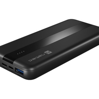 Natec Power Bank | Trevi Slim Q V2 | 10000 mAh | Melns