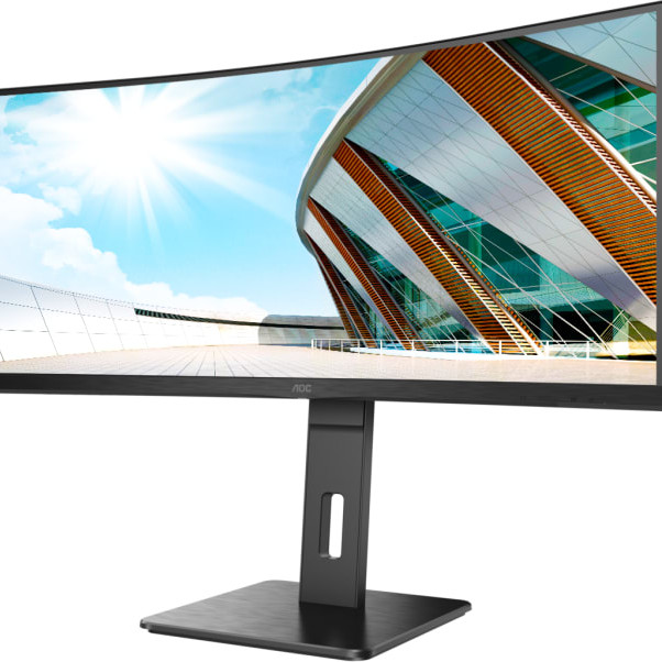 AOC | Curved Monitor | CU34P2A | 34 " | VA | 21:9 | 100 Hz | 1 ms | 3440 × 1440 | 300 cd/m² | Headphone out (3.5mm) | HDMI ports quantity HDMI x 2 | Black