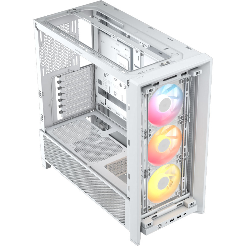 Corsair PC korpuss | Frame 4000D RS ARGB Modular | Balts | Mid-Tower