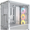 Corsair PC korpuss | Frame 4000D RS ARGB Modular | Balts | Mid-Tower
