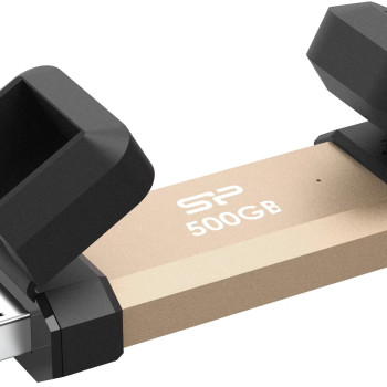 Silicon Power DS72 | 500 GB | USB Type-A/USB Type-C 3.2 Gen 2 | Zelta
