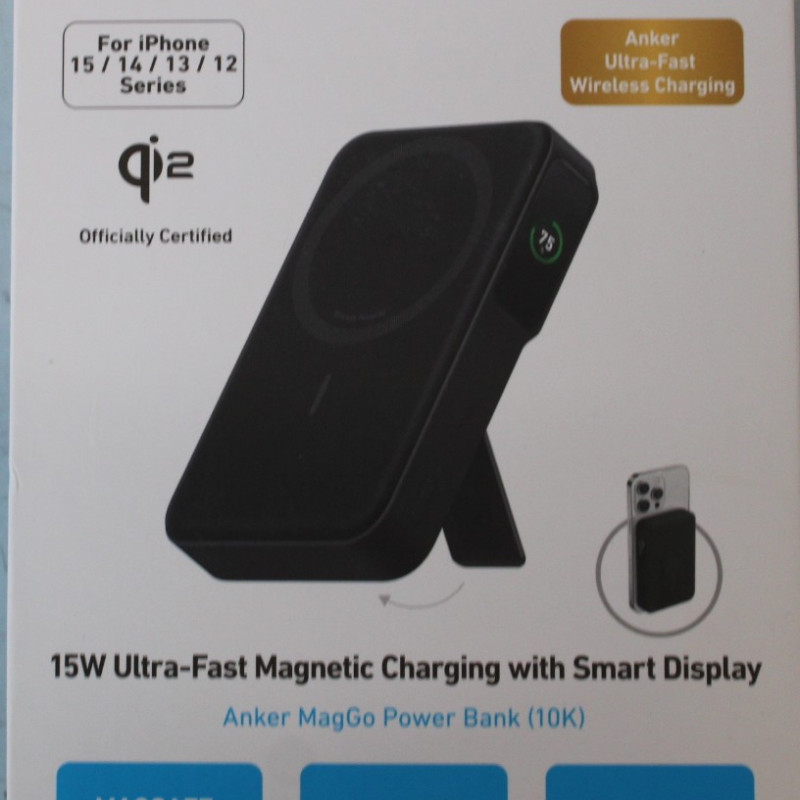 SALE OUT. | Anker 633 magnētiskais bezvadu power bank ar 27W USB‑C portu | A1654G11 | 10000 mAh | Melns | DEMO