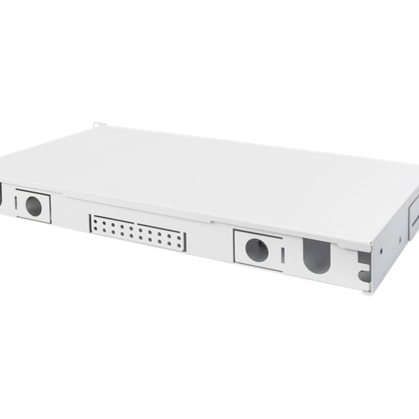 Fiber optikas locījumu kastes priekšējais panelis, ātrā bloķēšana, 12x SC DX, 1U | DN-96200-QL | Pelēks
