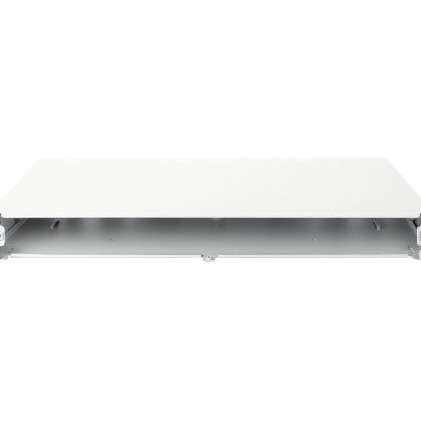Fiber optikas locījumu kastes priekšējais panelis, ātrā bloķēšana, 12x SC DX, 1U | DN-96200-QL | Pelēks