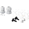 Fiber optikas locījumu kastes priekšējais panelis, ātrā bloķēšana, 12x SC DX, 1U | DN-96200-QL | Pelēks