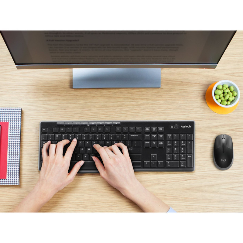Logitech | Full size Mouse | M190 | Wireless | USB | Mid Grey