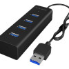 Raidsonic | 4 port USB 3.0 hub | IB-HUB1409-U3