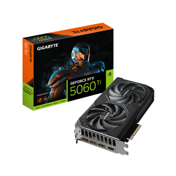 Gigabyte GeForce RTX 5060 Ti WINDFORCE OC 8G | NVIDIA | 8 GB | GeForce RTX 5060 Ti | GDDR7 | HDMI portu skaits 1 | PCI-E 5.0