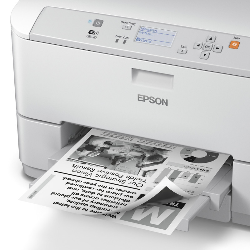 Epson WF-M5190DW | Mono | Tintes printeris | Printeris | Wi-Fi | Maksimālais ISO A sērijas papīra formāts A4 | Pelēks/Balts