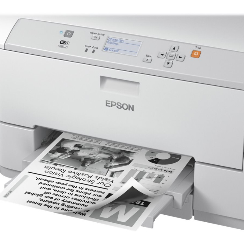 Epson WF-M5190DW | Mono | Tintes printeris | Printeris | Wi-Fi | Maksimālais ISO A sērijas papīra formāts A4 | Pelēks/Balts