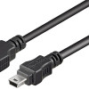 Goobay | USB 2.0 Hi-Speed kabelis | 50768 | USB-A uz mini-USB USB 2.0 spraudnis (type A) | USB 2.0 mini spraudnis (type B, 5-pin)