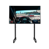 Next Level Racing Floor stand | Round Tube Freestanding Single Monitor Stand | Up to 65 " | Height adjustment, Tilt | Maximum weight (capacity) 50 kg | Black