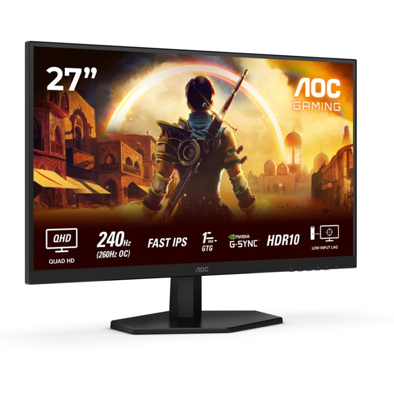 AOC | Q27G42ZE | 27 " | IPS | QHD | 16:9 | 260 Hz | 1 ms | 2560 x 1440 pixels | 300 cd/m² | HDMI ports quantity 1 | Black