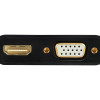 Gembird A-VGA-HDMI-02 VGA uz HDMI + VGA adaptera kabelis, 0.15 m, melns | Cablexpert