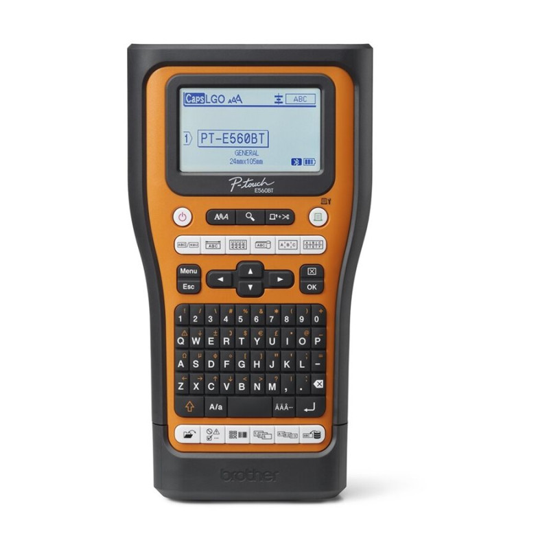Brother PT-E560BTSP Pro | Termiskā | Etikšu printeris | Maksimālais ISO A sērijas papīra izmērs Citi | Oranžs / Melns