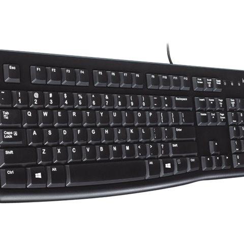 LOGITECH K120 Corded Keyboard black USB (US) | Logitech