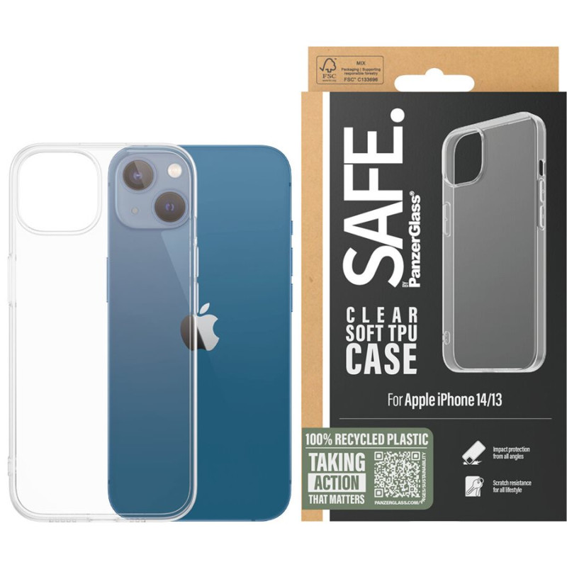PanzerGlass | SAFE95154 | Aizmugures aizsardzība | Apple | iPhone 14 | TPU | Caurspīdīgs