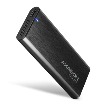 AXAGON ārējais USB-C 3.2 Gen 2 metāla korpuss M.2 SATA SSD diskam | EEM2-SBC