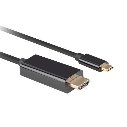 Lanberg USB-C uz HDMI kabelis, 1 m 4K/60Hz, melns | Lanberg | USB-C to HDMI Cable | CA-CMHD-10CU-0010-BK | 1 m