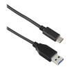 Targus 1 m USB-C uz USB-A 3.1 Gen2 (10 Gbps 5 A) kabelis — melns | Targus