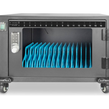 Digitus | DN-45007 Uzlādes ratiņi 16 klēpjdatoriem/tabletēm līdz 14 collām, USB-C