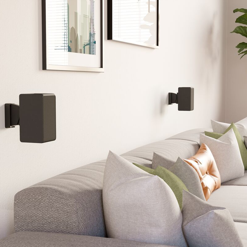 Vogels Wall mount | SWM 3021 Universalā skaļruņu sienas stiprinājuma kronšteins | Slīpums, rotācija | Maks. slodze 5 kg | Melns