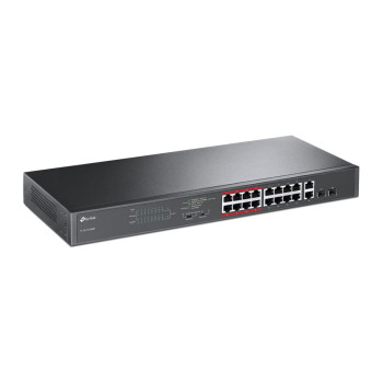 TP-LINK | Slēdzis | TL-SL1218MP | Nevadīts | Stiprināms skapis | 10/100 Mbps (RJ-45) portu skaits 16 | Gigabit Ethernet (varš) portu skaits 2 | PoE+ portu skaits 16 | 36 mēnesi