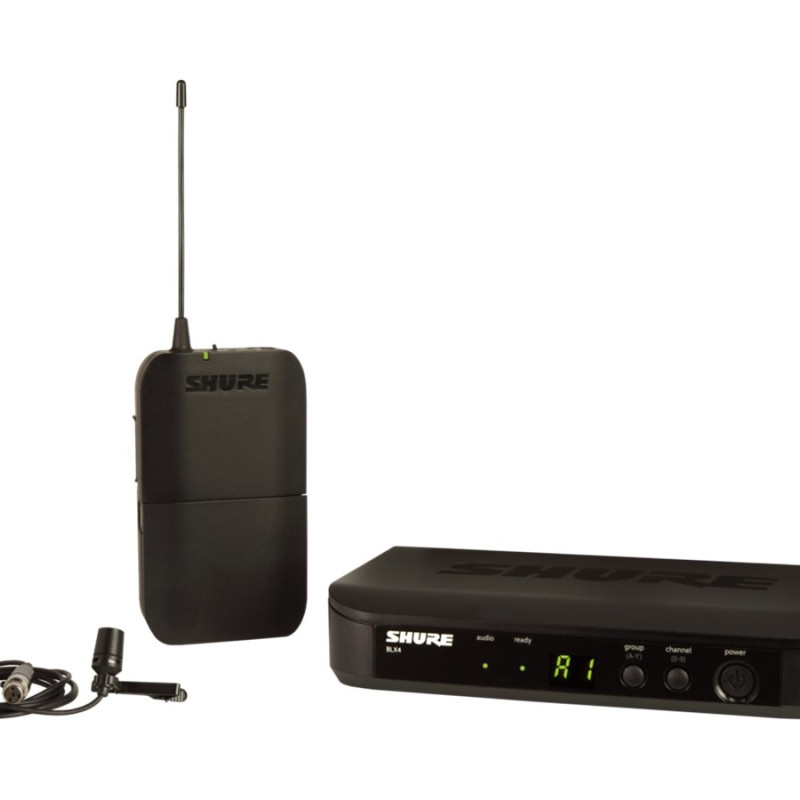 Shure | Wireless Presenter System with CVL Lavalier Microphone | BLX14E/CVL | Black | Wireless connection