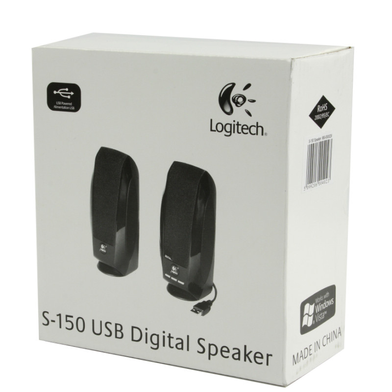 Logitech | LGT-S150 | Melna | 2.0 stereo skaļruņi