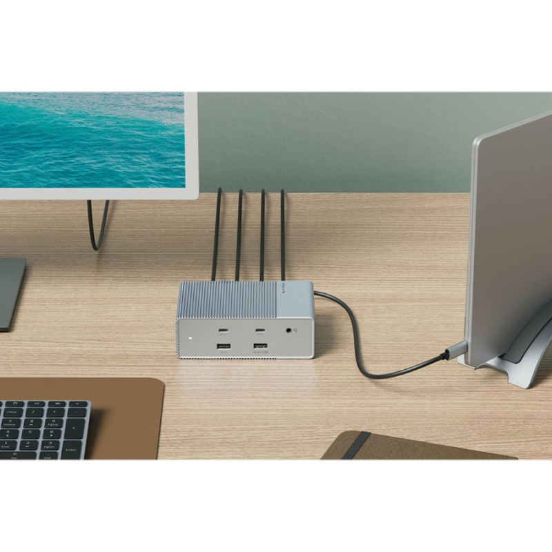 Hyper | HyperDrive Universal GEN2 15-in-1 USB-C trīskāršs video dokstacija priekš MST iespējotām ierīcēm | Ethernet LAN (RJ-45) porti 1 | DisplayPort skaits 2 | HDMI porti 2