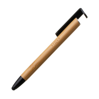 Fixed | Pildspalva ar skārienpildspalvu un statīvu | 3 in 1 | Zīmuļa futrālis | Skārienekrānu skārienpildspalva; Statīvs telefoniem un planšetdatoriem | Bamboo