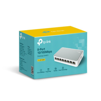 TP-LINK | Slēdzis | TL-SF1008D | Nevadāms | Galda | 10/100 Mbps (RJ-45) portu skaits 8 | Barošanas avots Ārējs | 36 mēneši