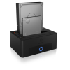 Raidsonic | Icy Box | IB-1232CL-U3 Dockingstation, 2x SATA 2.5" and/or 3.5" to 1x USB 3.2 Gen 1 Host + UASP