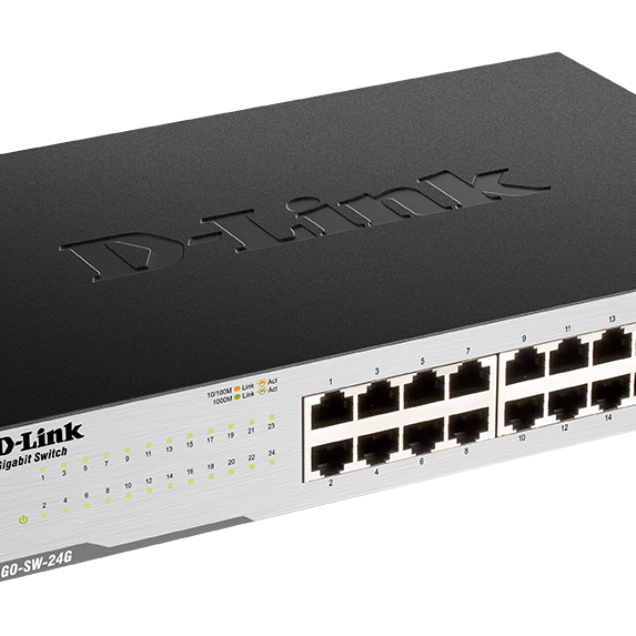 D-Link | 24 portu Gigabit Easy Desktop Switch | GO-SW-24G | Nenovēršams | Desktop/Rackmountable | 24 mēneši