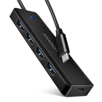 AXAGON Ceļojumu četru portu USB-C 5Gbps koncentrators | HUE-C1C