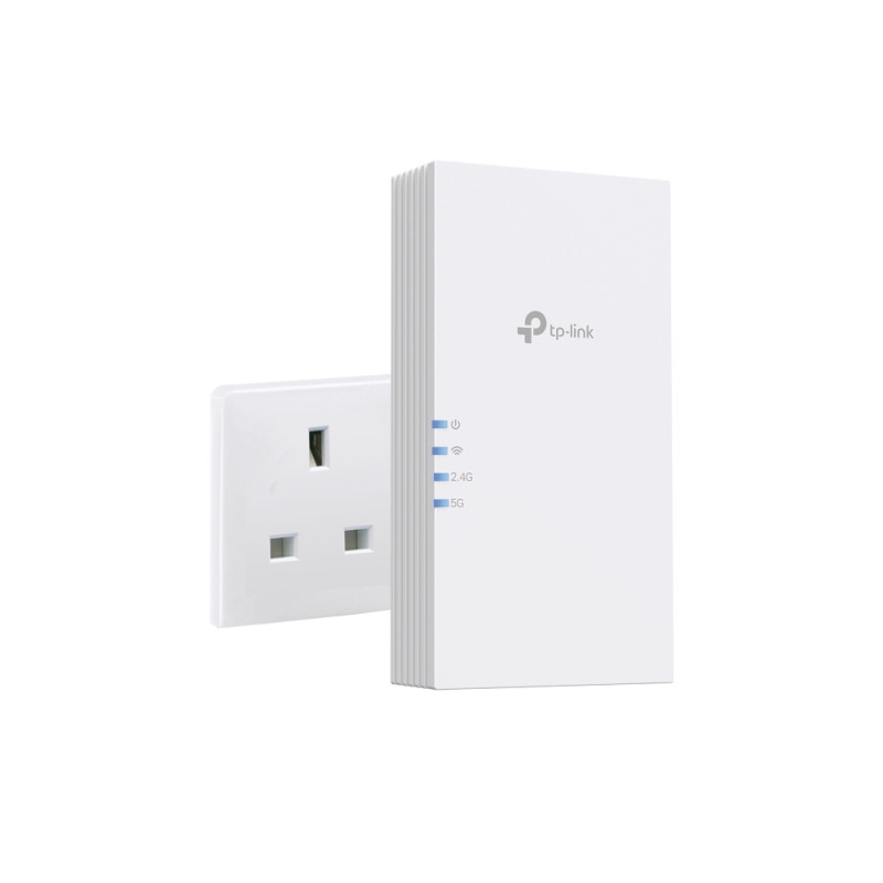 TP-LINK BE3600 Divu joslu Wi‑Fi 7 pastiprinātājs | RE220BE | 802.11ax | 1000 Mbit/s | Ethernet LAN (RJ-45) porti 1 | MU‑MIMO Nav | bez PoE | Antenas tipa 2x Ārējā