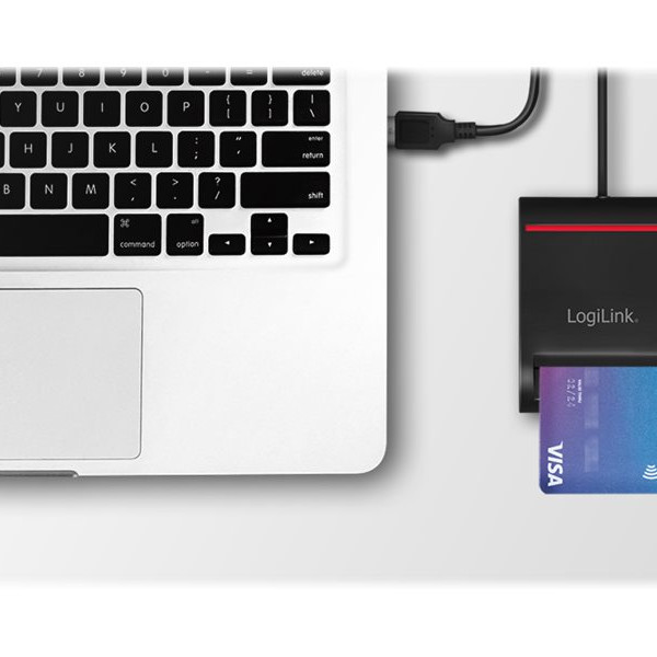 Logilink | USB 2.0 karšu lasītājs, priekš viedkartes | CR0047 | Card Reader