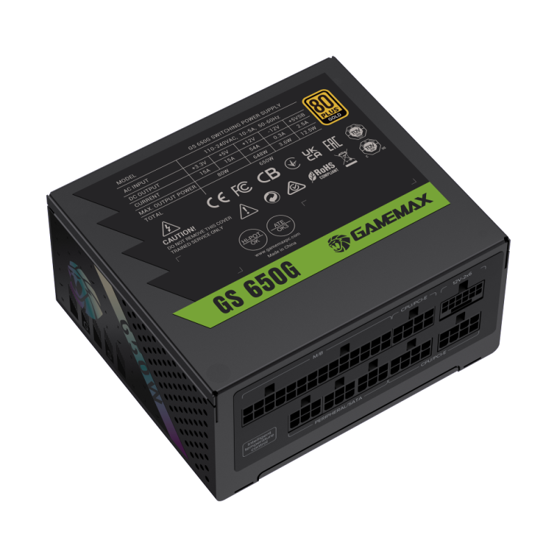 Gamemax PSU | GS 650G | 650 W | SFX | Full Modular