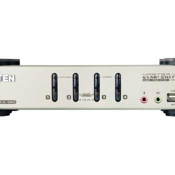 Aten | 4-Port PS/2-USB VGA/Audio KVMP Switch with OSD | CS1734B