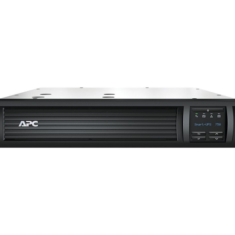 Schneider Electric APC Smart-UPS, Line Interactive, 2U skapja uzstādīšanai, 230V, 4x IEC C13 ligzdas, SmartSlot, AVR, LCD | SMT750RMI2U | 750 VA | 500 W