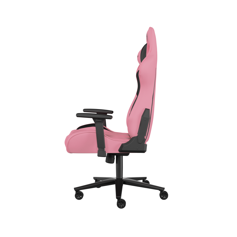 Genesis Gaming Chair Nitro 720 Atzveltne: ekoloģiskā āda, Sēdeklis: ekoloģiskā āda, Pamatne: metāls, Ritenīši: neilons ar CareGlide pārklājumu | Melna/Rozā