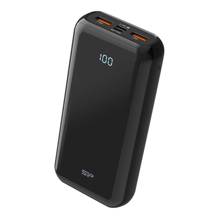 Silicon Power | Power Bank | QS28 | 20000 mAh | Melns