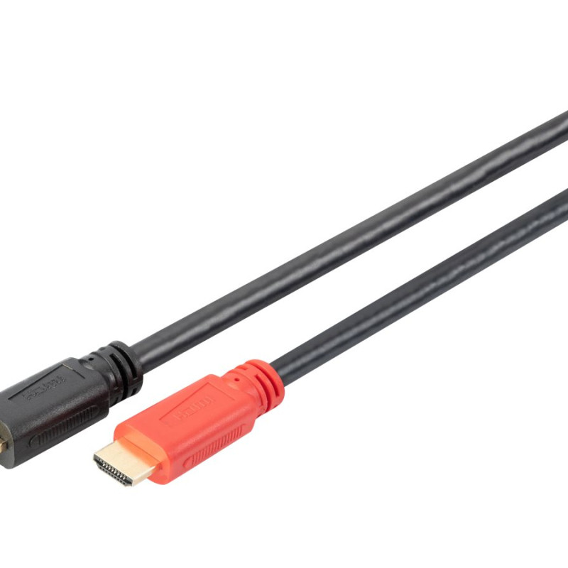 Digitus | High Speed HDMI kabelis ar signāla pastiprinātāju | DB-330118-100-S | HDMI spraudnis (tips A) | HDMI spraudnis (tips A) | HDMI uz HDMI | 10 m