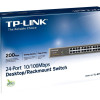 TP-LINK | Slēdzis | TL-SF1024D | Nevadāms | Galddatora/ievietošanai plauktā | 10/100 Mbps (RJ-45) porti 24 | Barošanas tips Ārējs