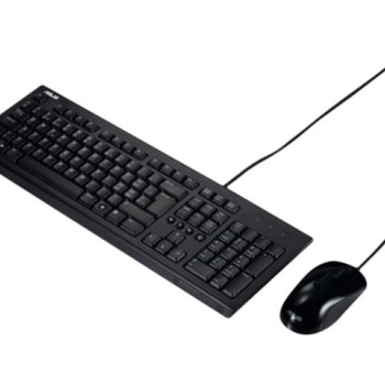 Asus U2000 | Klaviatūra un pele komplekts | Vadu | US | Melns