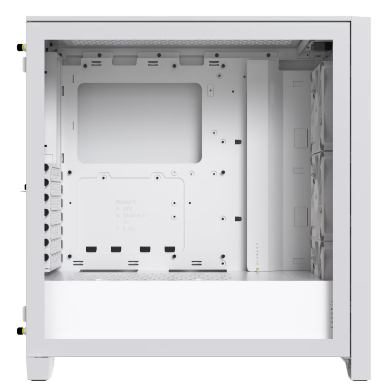 Corsair | Stiklotā korpusa PC | iCUE 4000D RGB AIRFLOW | Sānu logs | Balts | Mid-Tower