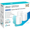 TP-LINK Deco X50 (3-pack) AX3000 Vesela māja Mesh Wi‑Fi 6 sistēma | TP-LINK | Vesela māja Mesh Wi‑Fi 6 sistēma | Deco X50 (3-pack) | 802.11ax | 574+2402 Mbit/s | Ethernet LAN (RJ-45) porti 3 | Mesh atbalsts Jā | MU-MIMO Jā | Nav mobilā platjosla | Antenas tips Iekšējā