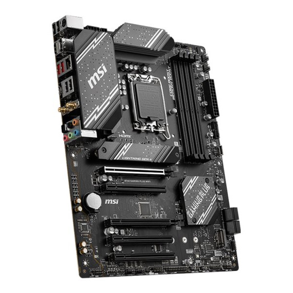 MSI | B760 GAMING PLUS WIFI | Procesoru saime Intel | Procesora ligzda LGA1700 | DDR5 | Atmiņas sloti 4 | Atbalstītie cietā diska interfeisi SATA, M.2 | SATA savienotāju skaits 4 | Mikročips Intel B760 | ATX